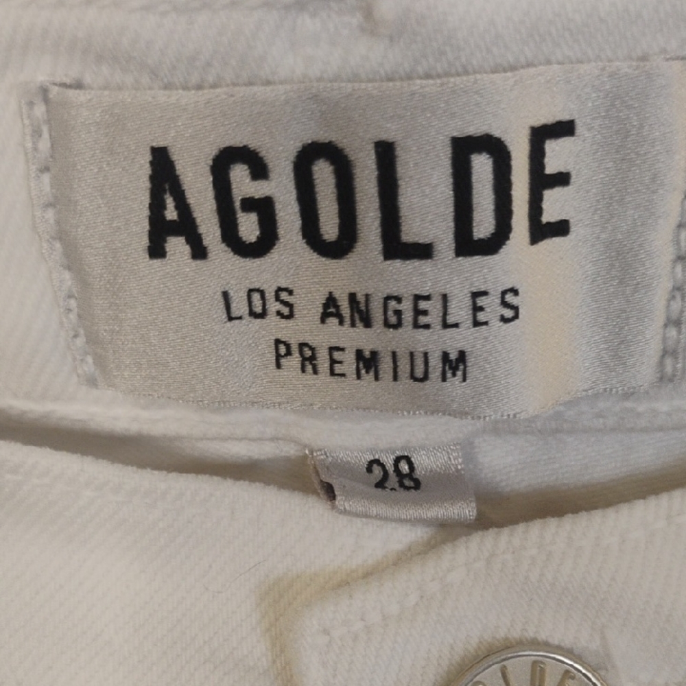 Agolde Los Angeles Premium White Jeans Size 28 - Picture 2 of 4